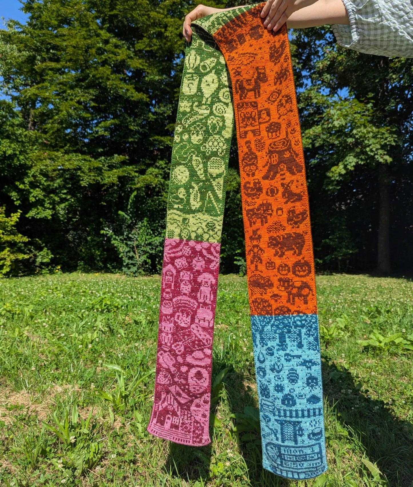 The Four Seasons Scarf Knitting Pattern