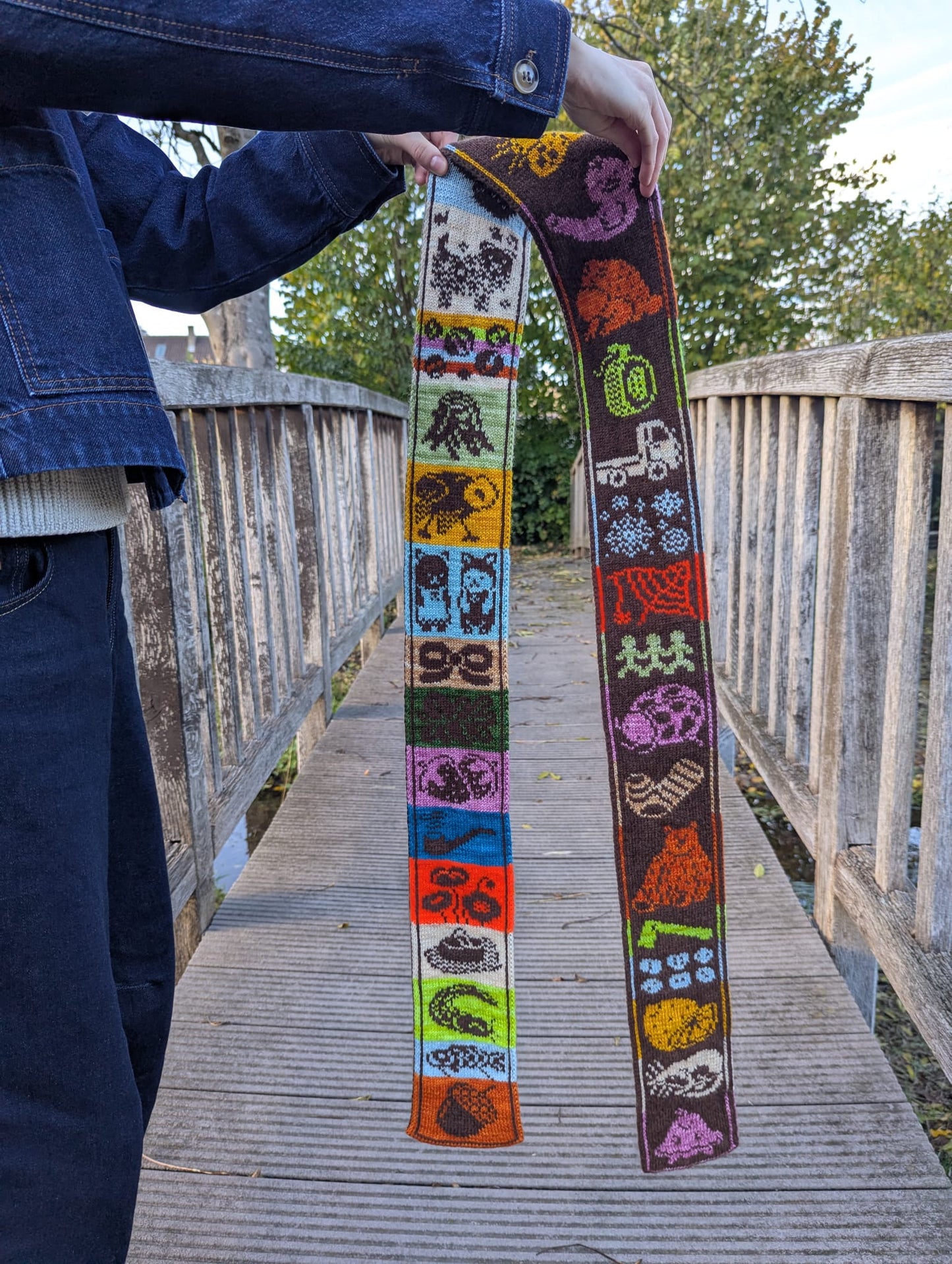 October Prompts Scarf Knitting Pattern