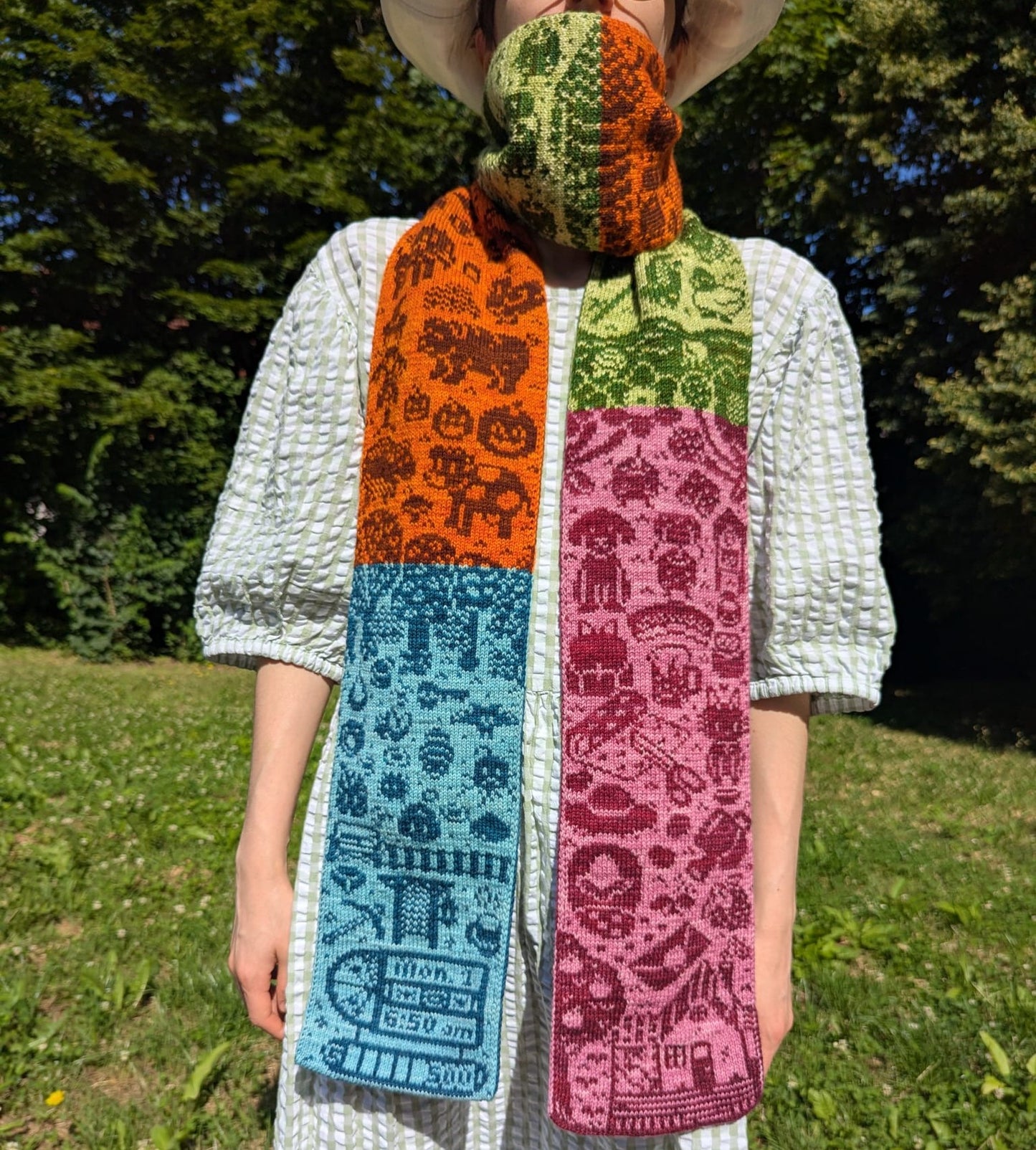 The Four Seasons Scarf Knitting Pattern