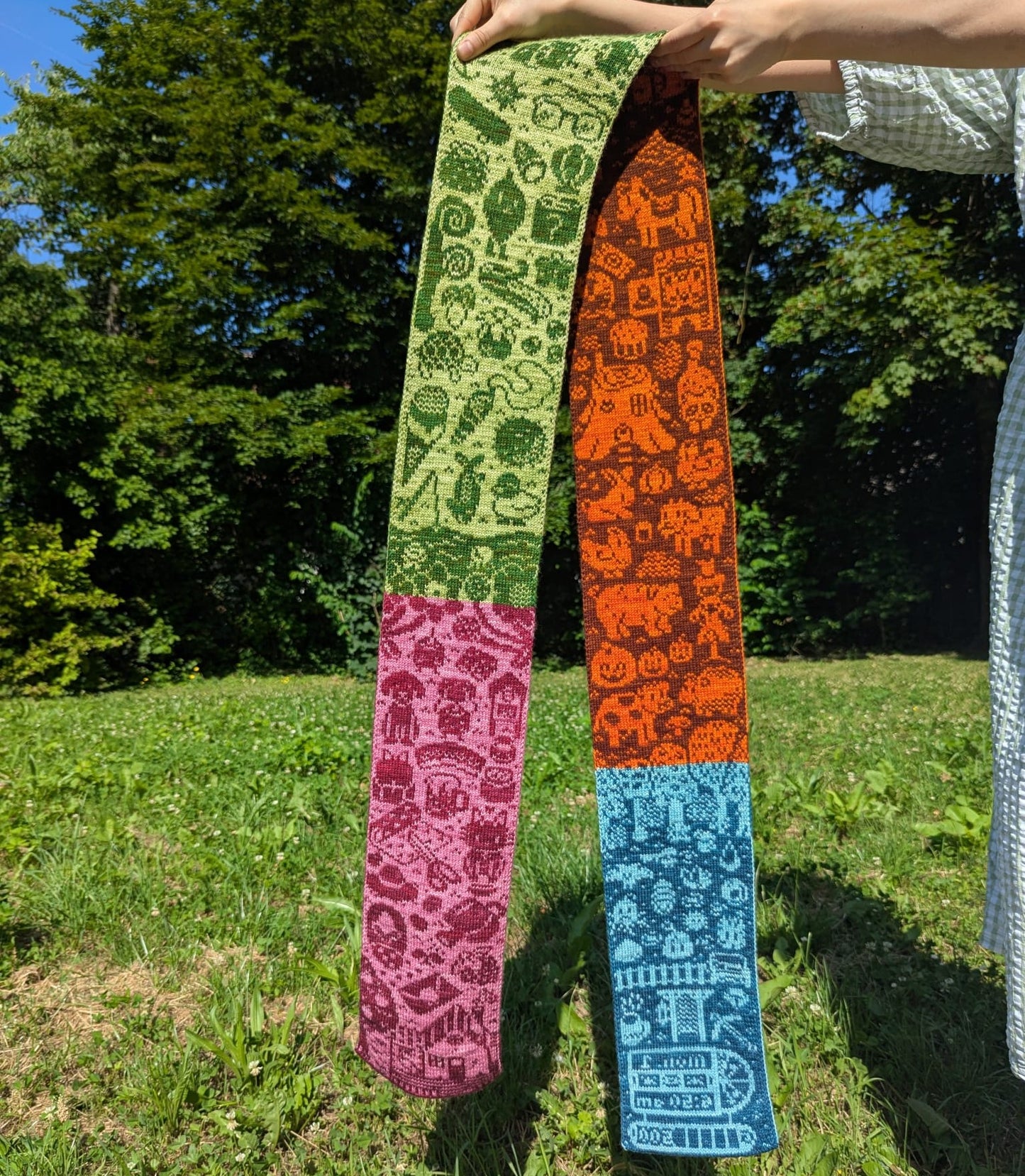 The Four Seasons Scarf Knitting Pattern