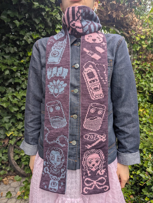 Strawberry Glass Scarf