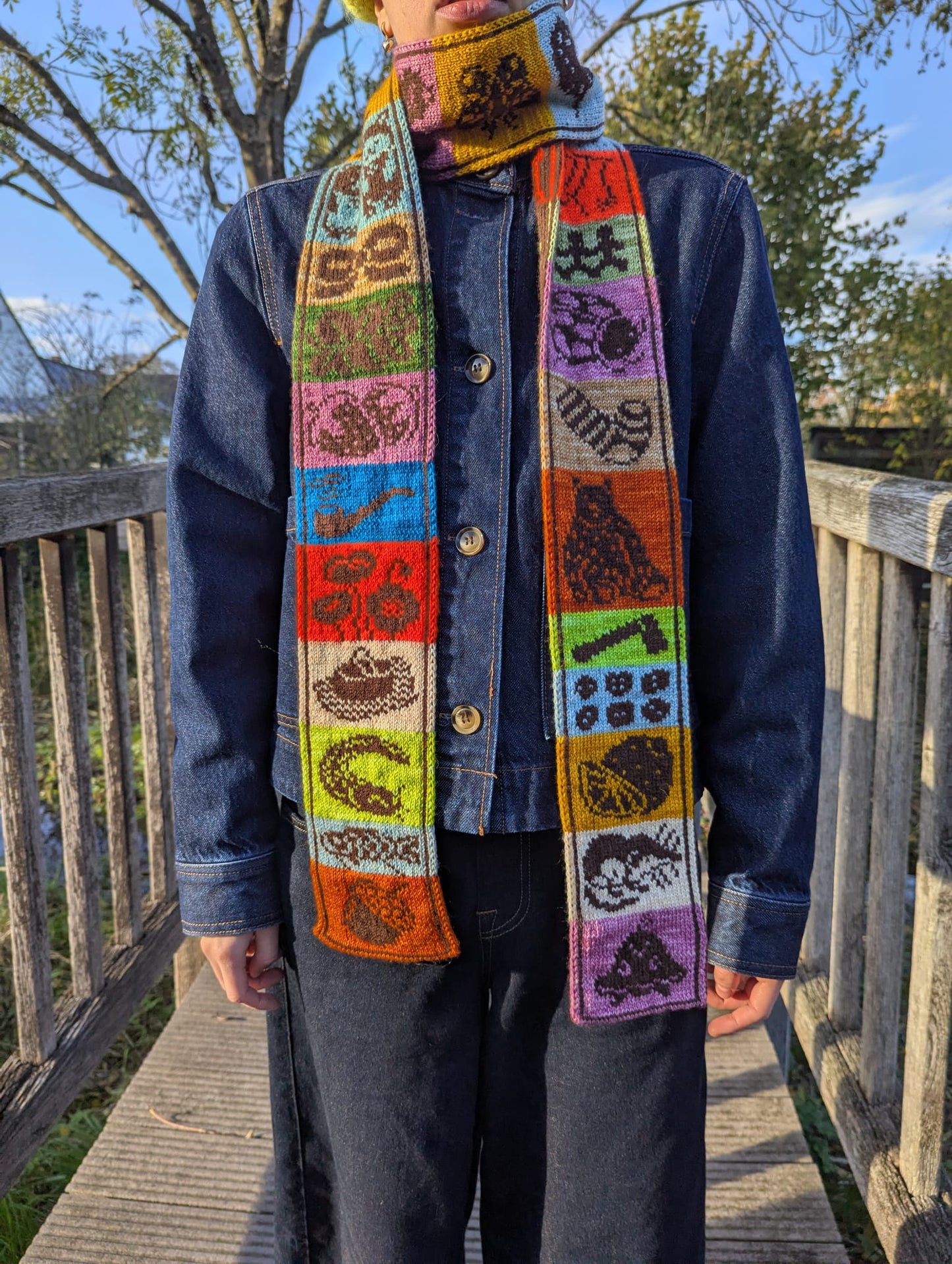 October Prompts Scarf Knitting Pattern