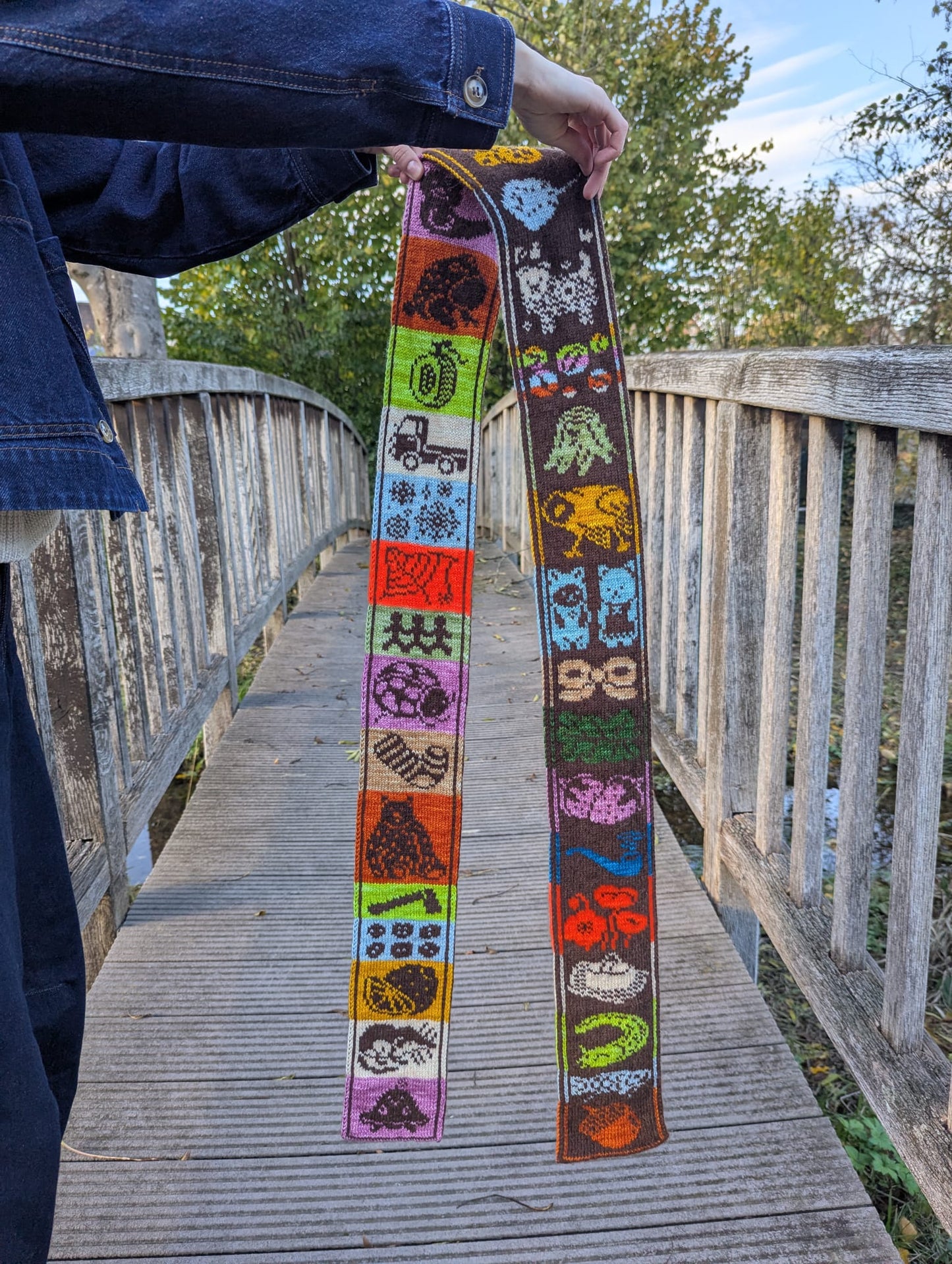 October Prompts Scarf Knitting Pattern