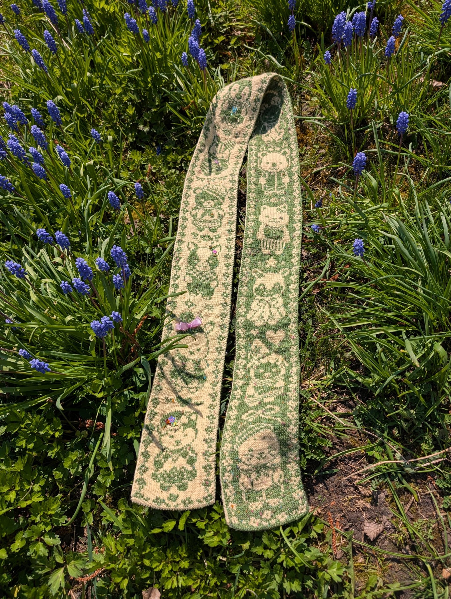 Sweet Little Babies Scarf Knitting Pattern