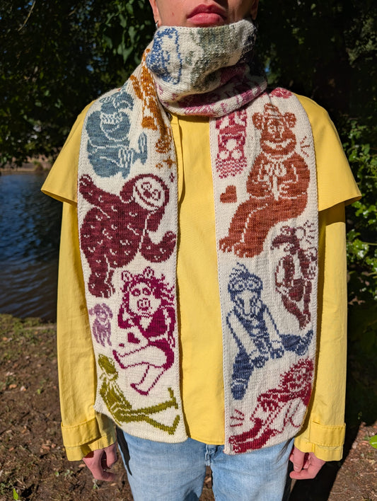 Puppet Master Scarf Knitting Pattern