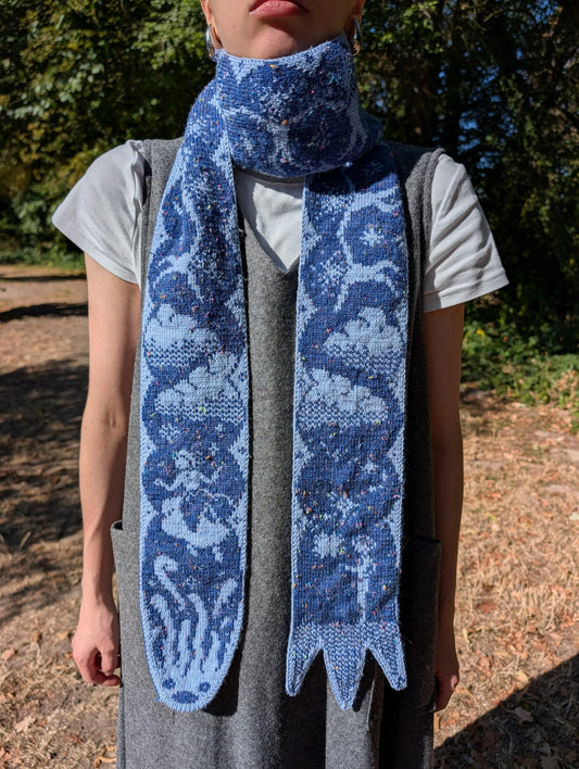 Shooting Star Scarf Knitting Pattern